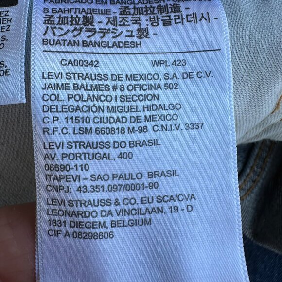 Levis 550 Mens Relaxed Fit Jeans W36 L32 Blue Denim Classic Style Original NWT - Picture 10 of 13